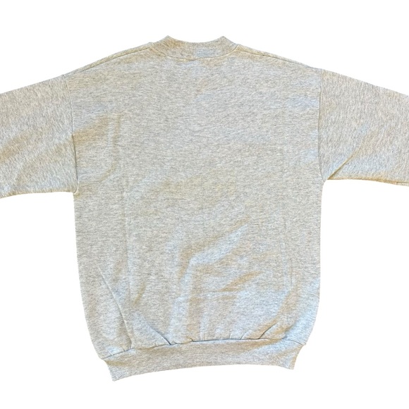 Vintage 90s Unisex FOTL Gray Heathered Poland Polish Heritage Sweatshirt Medium - Picture 5 of 9